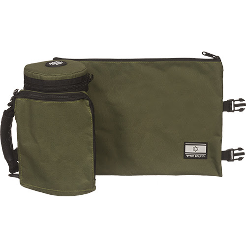 תיק תפילין קשיח צבע ירוק זית